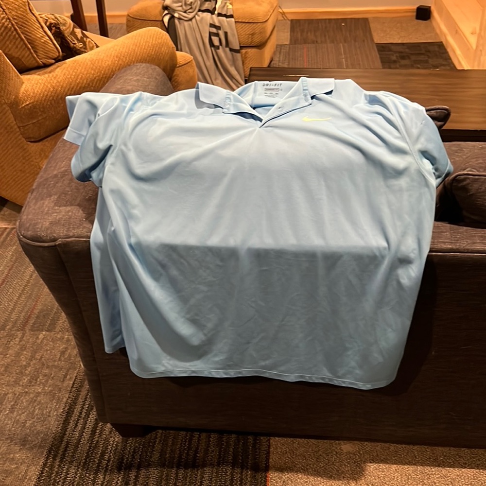 Nike Dri Fit Light Blue Golf Polo. 3XL
